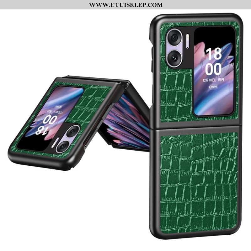 Etui do Oppo Find N2 Flip Etui Folio Krokodyl Tekstura